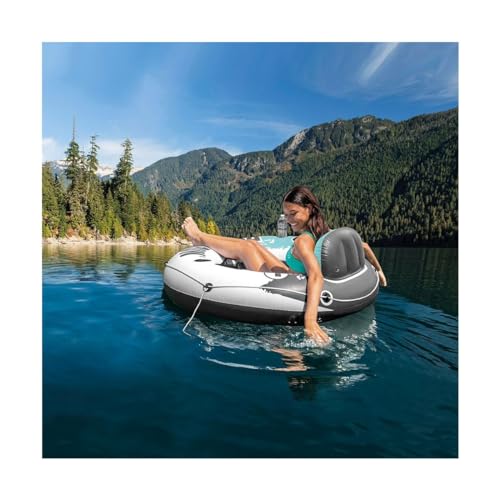 Intex 56825EU - Aufblasbarer Schwimmring River Run, Vinyl, Mehrfarbig, 135 cm von Intex