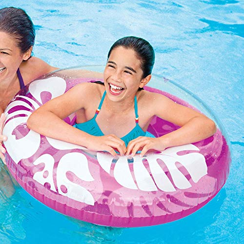 Intex 59251NP - Aufblasbarer Schwimmring Palme Assortiert, Vinyl, Mehrfarbig, 91 cm von Intex