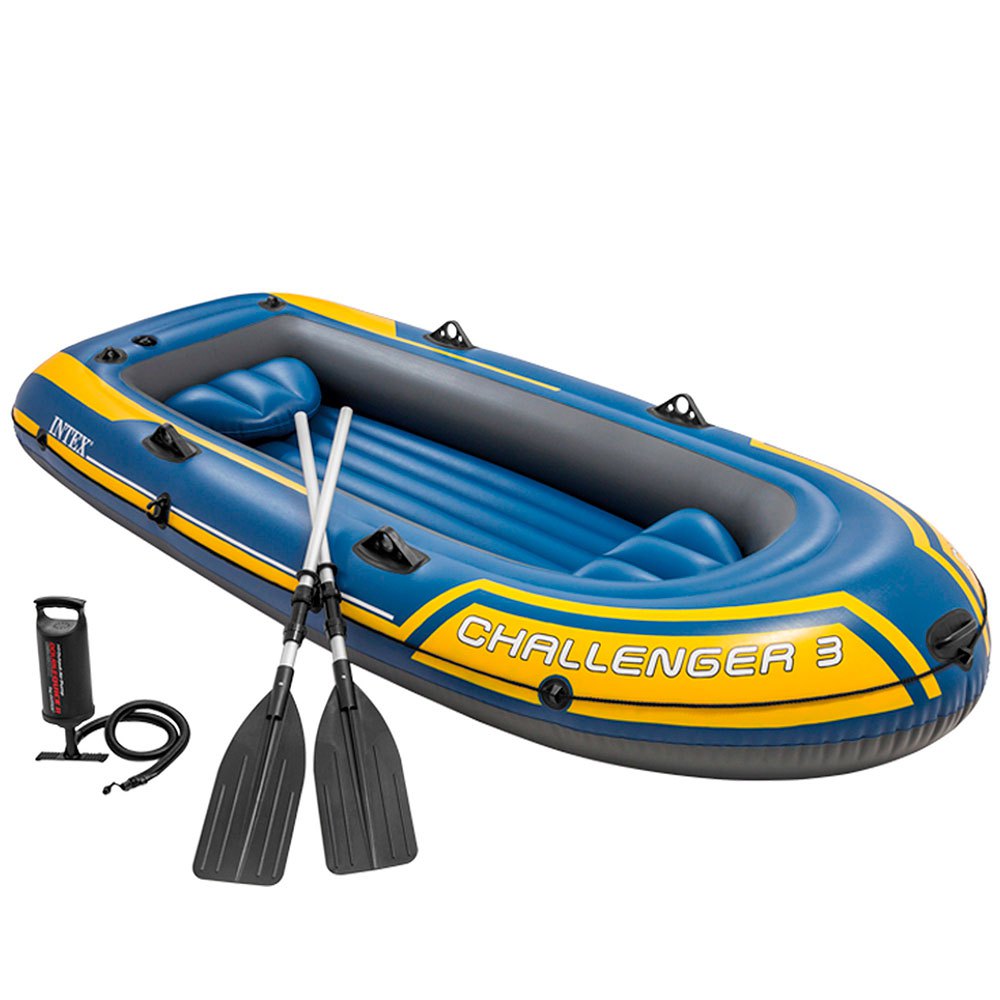Intex Challenger 3 Inflatable Boat Blau 3 Places Intex Challenger 3 Inflatable Boat Blau 3 Places von Intex