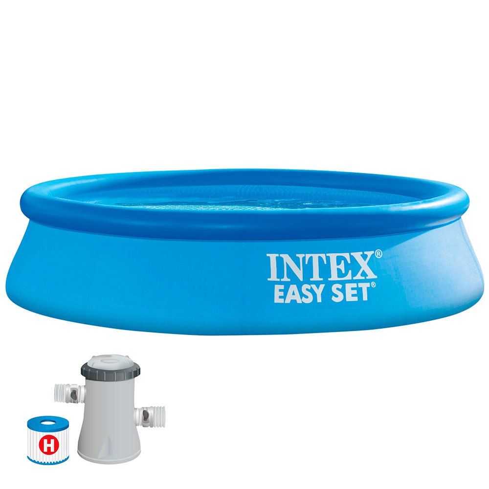 Intex Easy Set With Filter Cartridge Pump 244x61 Cm Pool Blau 244 x 61 cm von Intex