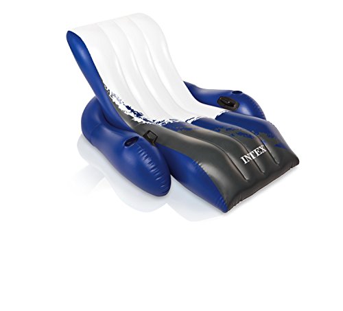 Intex Floating Recliner Lounge - Aufblasbarer Badelounge, Mehrfarbig, 180 x 135 cm Intex Floating Recliner Lounge - Aufblasbarer Badelounge, Mehrfarbig, 180 x 135 cm von Intex