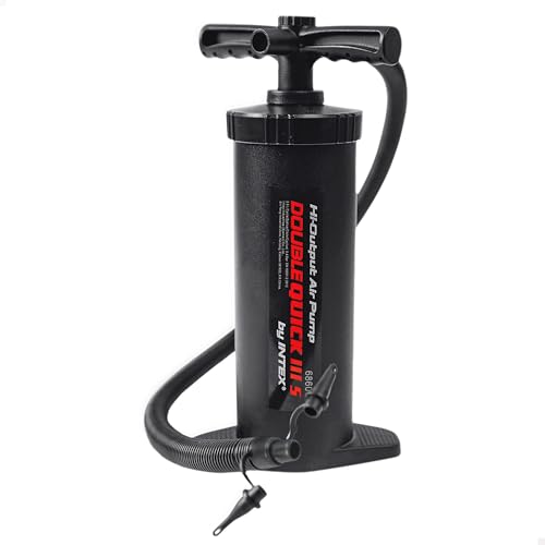 Intex Double Quick 3 S Hand Pumpe - Luftpumpe - 37 cm - Mit 3 Düsenaufsätze 68605 Schwarz L Intex Double Quick 3 S Hand Pumpe - Luftpumpe - 37 cm - Mit 3 Düsenaufsätze 68605 Schwarz L von Intex