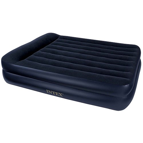 Intex Matrimonio Doble Luftmatratze mit Kissen und elektrischer Pumpe, 152 x 203 x 47 cm, Blau – Dunkelblau Intex Matrimonio Doble Luftmatratze mit Kissen und elektrischer Pumpe, 152 x 203 x 47 cm, Blau – Dunkelblau von Intex