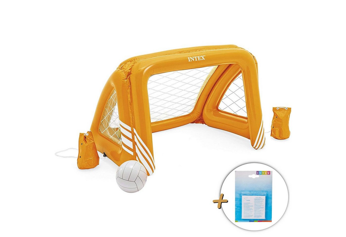 Intex Planschbecken Poolgame 58507np Fun Goals" mit Tor + Ball + Reparaturflicken" von Intex