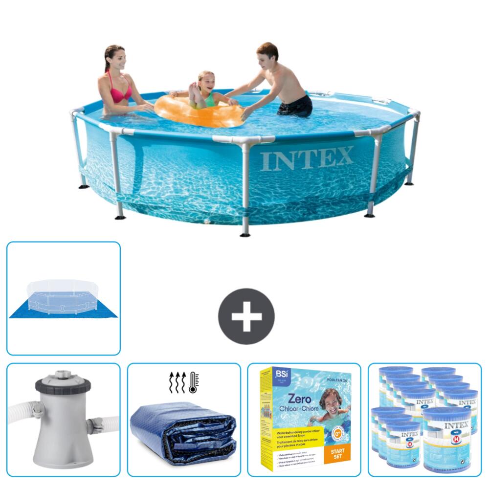 Intex Pool mit rundem Rahmen 305 x 76 cm mit Zubehör - 2820822 von Intex