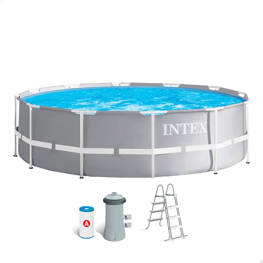 Intex Prism Frame Range Collapsible With Filter Pool Grau 366 x 99 cm Intex Prism Frame Range Collapsible With Filter Pool Grau 366 x 99 cm von Intex