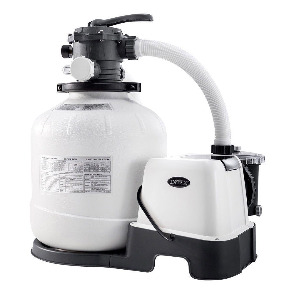 Intex Qx2600 Treatment Plant Sand Filter With Saline Chlorination Krystal Clear 11g/h 56800 L Silber von Intex