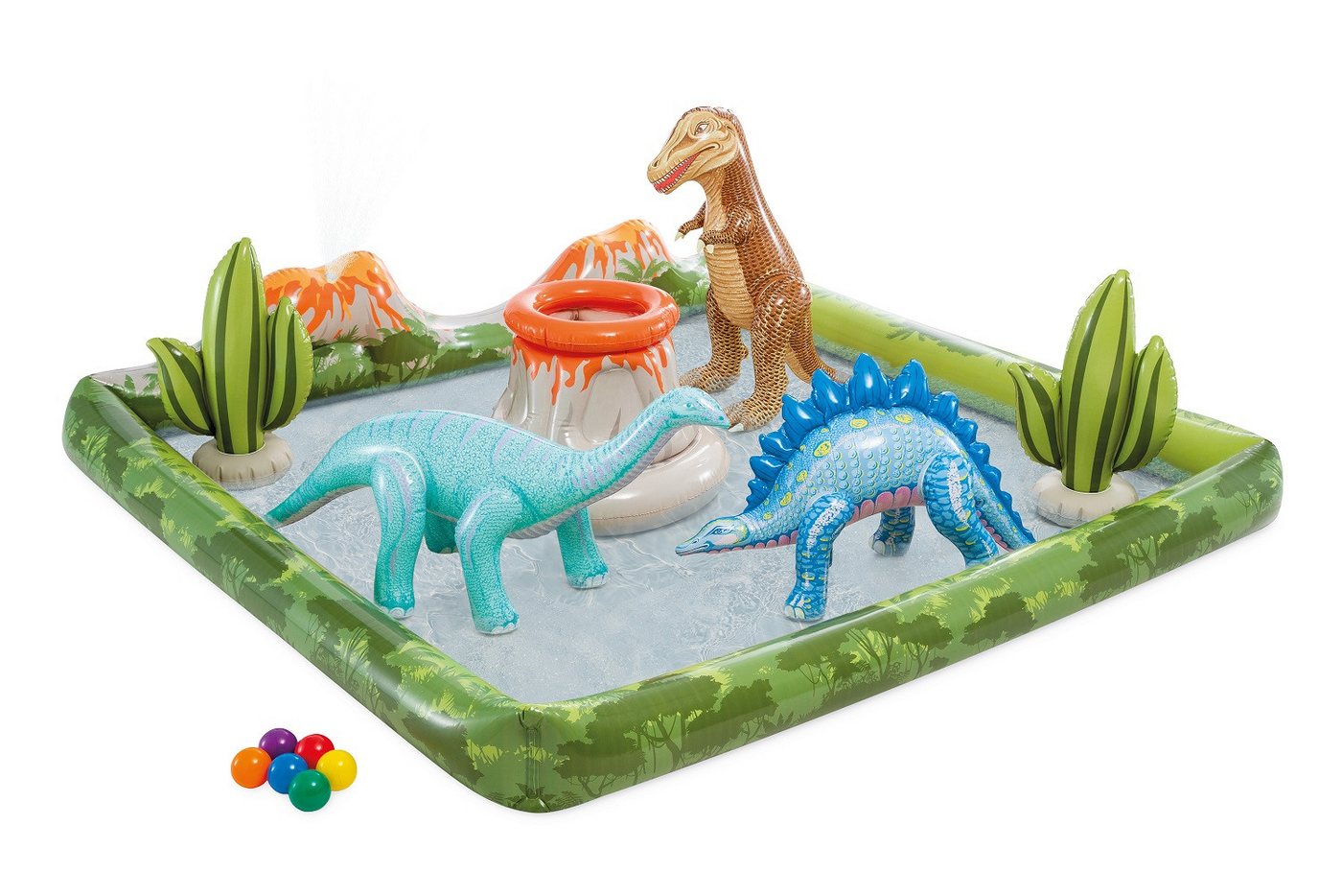 Intex Rechteckpool INTEX Playcenter Jurassic Adventure Planschbecken Kinderpool Dino (56132) von Intex