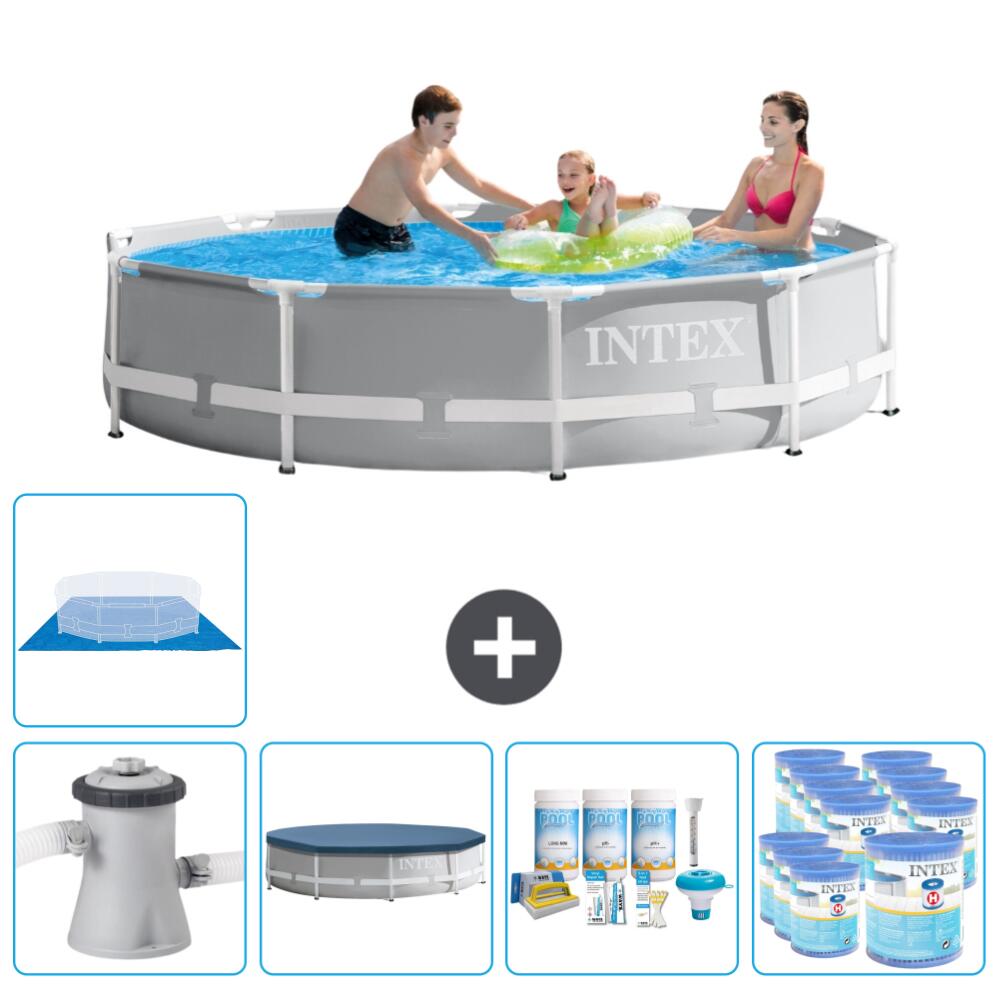 Intex Rundrahmen-Schwimmbecken 305 x 76 cm mit Zubehör - 2670215 von Intex