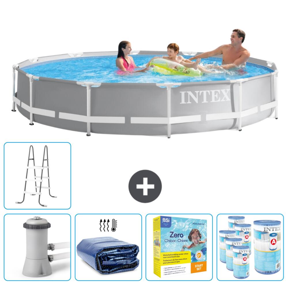 Intex Rundrahmen-Schwimmbecken 366 x 76 cm mit Zubehör - 2671227 von Intex