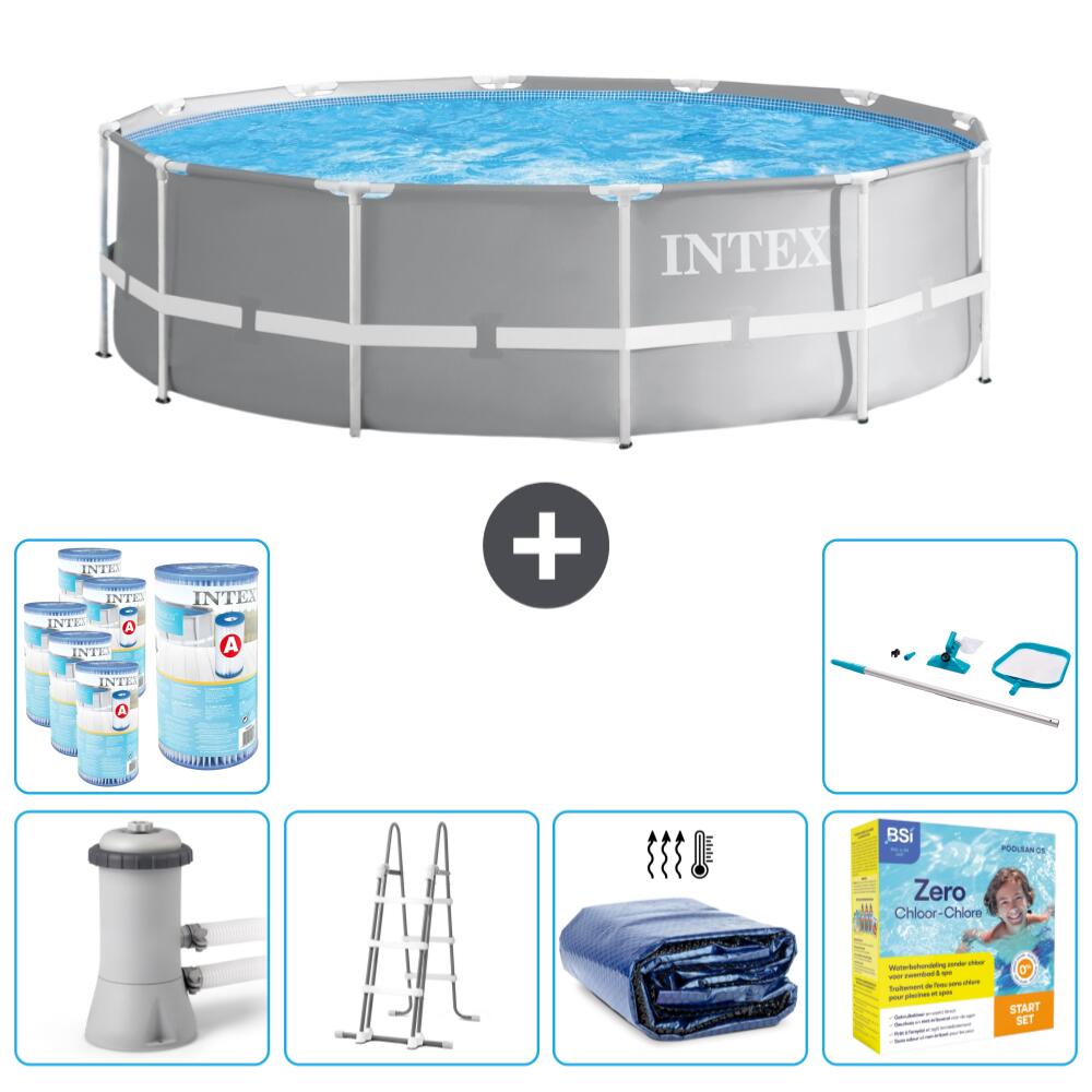 Intex Rundrahmen-Schwimmbecken 366 x 99 cm mit Zubehör - 2671640 von Intex