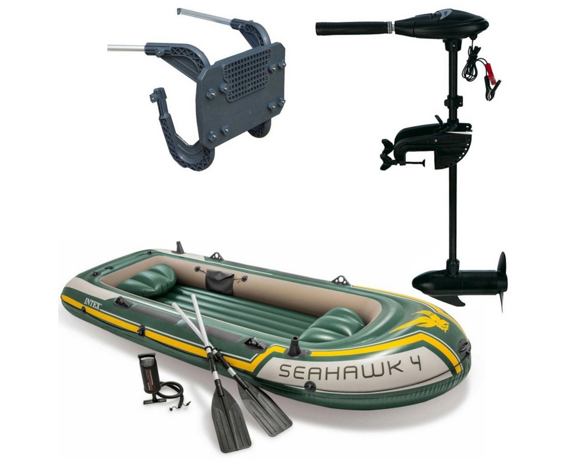 Intex Schlauchboot Schlauchboot Seahawk 4 SET inkl. Außenbordmotor + Befestigung Intex Schlauchboot Schlauchboot Seahawk 4 SET inkl. Außenbordmotor + Befestigung von Intex