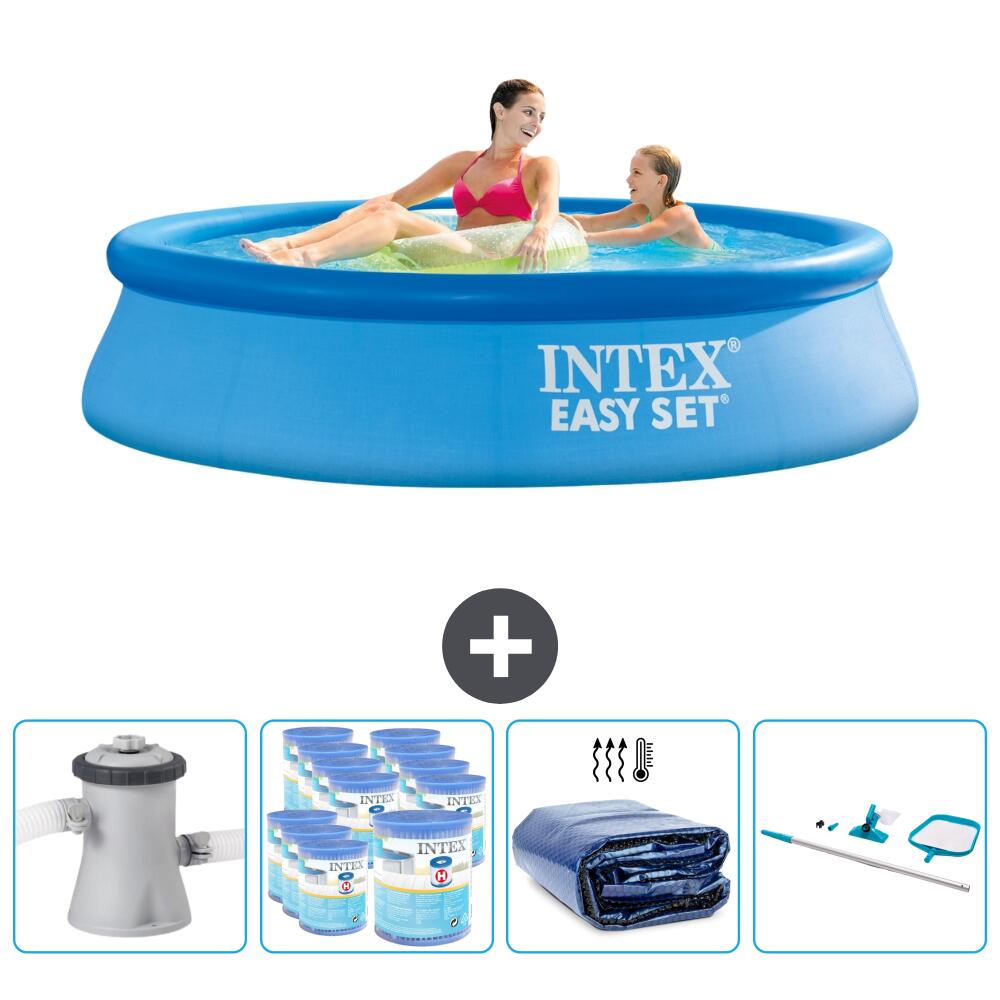 Intex runder aufblasbarer Pool – 244 x 61 cm mit Zubehör - 2810890 von Intex