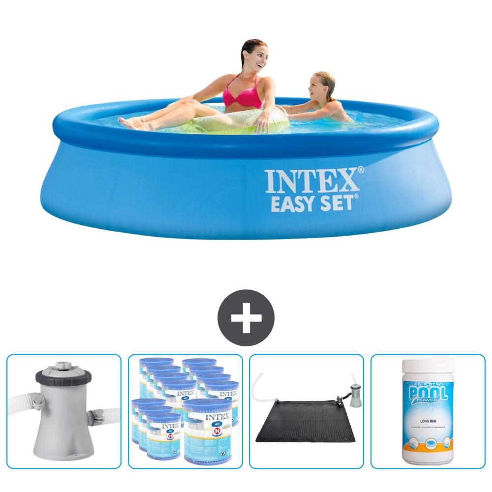 Intex runder aufblasbarer Pool – 244 x 61 cm mit Zubehör - 2810892 von Intex