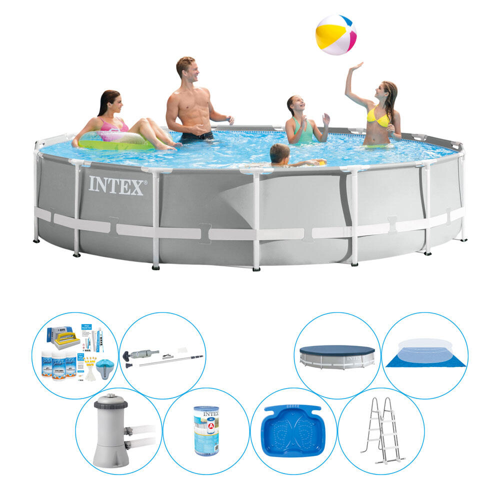 Swimmingpool Super Deal - Intex Prism Frame Rund 457x107 cm von Intex