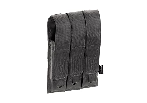 MOLLE MP5/MP7 Triple Mag Pouch Magazintasche Army Airsoft Outdoor Zusatztasche (Wolf Grey) von Invader Gear