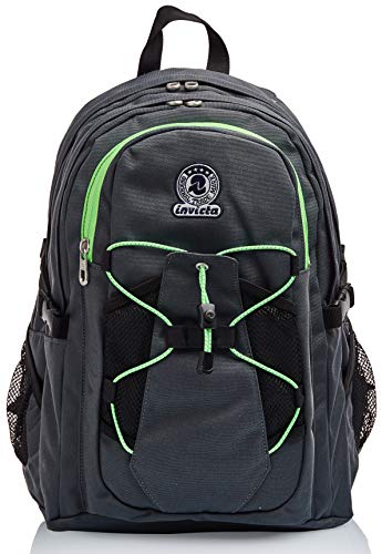INVICTA ACTIVE BENIN ECO Rucksack aus nachhaltigem Stoff, Praktisch & Unisex, mit Laptopfach, Büro, Reise, Arbeit, Fahrrad, Backpack, Daypack, italienisches Design, grau INVICTA ACTIVE BENIN ECO Rucksack aus nachhaltigem Stoff, Praktisch & Unisex, mit Laptopfach, Büro, Reise, Arbeit, Fahrrad, Backpack, Daypack, italienisches Design, grau von Invicta