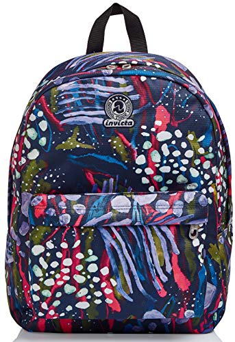 INVICTA BENIN S Abstract Jungle Rucksack aus nachhaltigem Stoff, Geräumige Schultasche für Teenager, Mädchen und Jungen, für Schule, Gymnasium, Sport & Freizeit, mit Laptopfach , blau INVICTA BENIN S Abstract Jungle Rucksack aus nachhaltigem Stoff, Geräumige Schultasche für Teenager, Mädchen und Jungen, für Schule, Gymnasium, Sport & Freizeit, mit Laptopfach , blau von Invicta