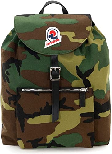 INVICTA ALPINO HERITAGE Rucksack, Backpack, Daypack, Tasche, Italienisches Design mit Lederdetails;Leicht und Kompakt für Reise und Ausflüge, Damen, Herren & Teenager, grüne Töne von Invicta