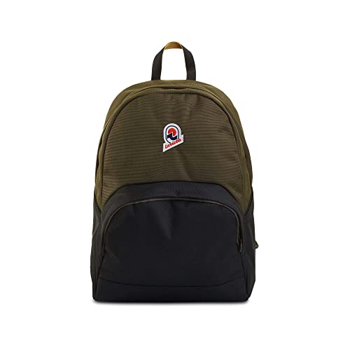 INVICTA ORIK COLORBLOCK Rucksack aus nachhaltigem Stoff, Praktisch & Unisex, Leicht, kompakt, mit Laptopfach, Büro, Reise, Arbeit, Fahrrad, Backpack, Daypack, italienisches Design, schwarz/grün von Invicta