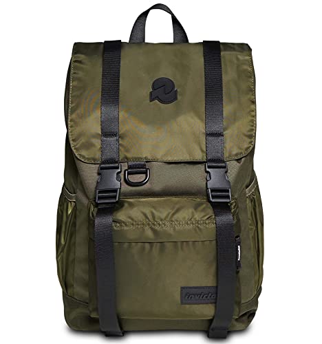 INVICTA Rucksack - CHAT, Army Green - 15,6 Zoll PC-Tasche - Studium, Büro und Freizeit - Öko-Materialstoff - für Männer und Frauen INVICTA Rucksack - CHAT, Army Green - 15,6 Zoll PC-Tasche - Studium, Büro und Freizeit - Öko-Materialstoff - für Männer und Frauen von Invicta
