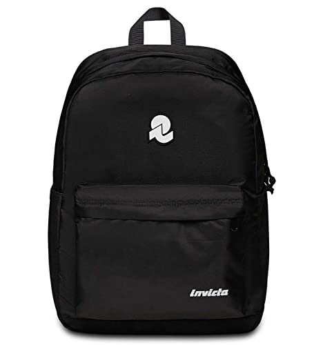 Invicta Carlson Schulrucksack, Schwarz – Innentasche, PC-Tasche, Seitentasche für Trinkflasche – Reiserucksack, Universitätsrucksack – Eco Material, Jet Black, 30 x 41,5 x 18, Casual Invicta Carlson Schulrucksack, Schwarz – Innentasche, PC-Tasche, Seitentasche für Trinkflasche – Reiserucksack, Universitätsrucksack – Eco Material, Jet Black, 30 x 41,5 x 18, Casual von Invicta