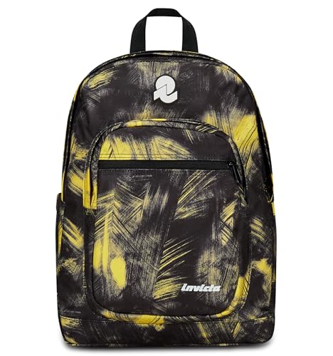 Invicta Jelek Fantasy Schulrucksack, Gelb, Doppel-Rucksack mit super geräumigem Fach mit Laptop- oder Tablet-Tasche, Trinkflasche und Tasche mit Organizer, mittlerer Rucksack oben und Reisen, Jungen, Invicta Jelek Fantasy Schulrucksack, Gelb, Doppel-Rucksack mit super geräumigem Fach mit Laptop- oder Tablet-Tasche, Trinkflasche und Tasche mit Organizer, mittlerer Rucksack oben und Reisen, Jungen, von Invicta