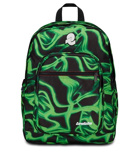 Invicta Jelek Fantasy Schulrucksack, Grün, Doppel-Rucksack mit super geräumiger Tasche für PC oder Tablet, Trinkflasche und Tasche mit Organizer, mittlerer Rucksack oben und Reisen, Jungen, grün, Invicta Jelek Fantasy Schulrucksack, Grün, Doppel-Rucksack mit super geräumiger Tasche für PC oder Tablet, Trinkflasche und Tasche mit Organizer, mittlerer Rucksack oben und Reisen, Jungen, grün, von Invicta