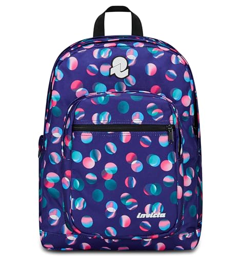 Invicta Jelek Fantasy Schulrucksack, Violett, Doppel-Rucksack mit super geräumiger Tasche für PC oder Tablet, Trinkflasche und Tasche mit Organizer, mittlerer Rucksack oben und Reisen, Mädchen, Invicta Jelek Fantasy Schulrucksack, Violett, Doppel-Rucksack mit super geräumiger Tasche für PC oder Tablet, Trinkflasche und Tasche mit Organizer, mittlerer Rucksack oben und Reisen, Mädchen, von Invicta