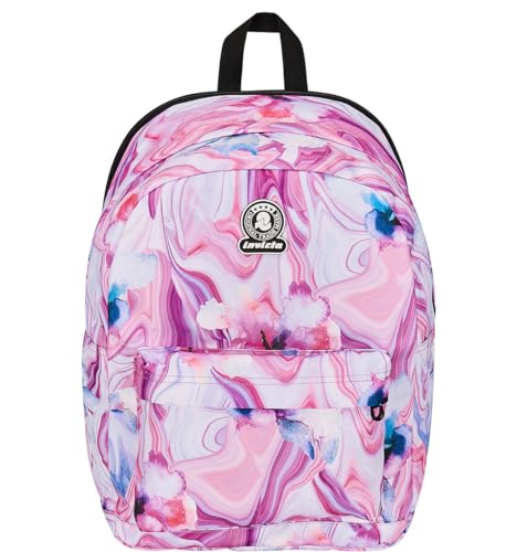 Invicta Ollie Fantasy Rucksack mit einem Fach, voller Platz, rosa und violett, mit verlängertem Band mit Reißverschluss, maximale Kapazität, Trinkflaschentasche und Laptop-Fach, Schule & Reisen, von Invicta