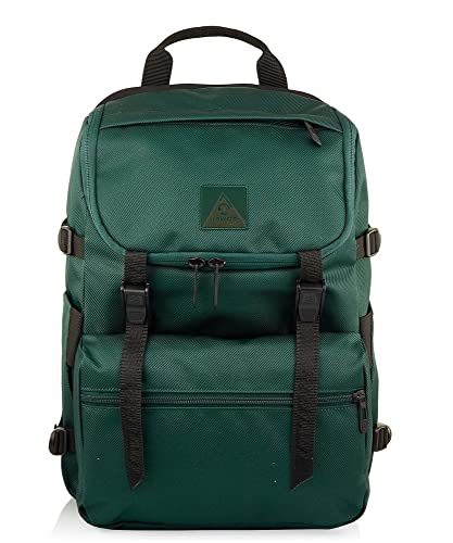 Invicta Rucksack, JOLLY OFFICE Tagesrucksack, Für Büro, Ausflüge & Pendeln, mit seitlichen Taschen & 14'' Laptopfach, italienisches Design, grün Invicta Rucksack, JOLLY OFFICE Tagesrucksack, Für Büro, Ausflüge & Pendeln, mit seitlichen Taschen & 14'' Laptopfach, italienisches Design, grün von Invicta