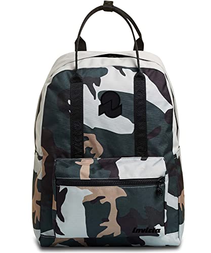 Invicta Rucksack, VAX, aus nachhaltigen Materialien, Praktischer Rucksack für Reise, Freizeit, Ausflüge; Uni, Büro , mit Laptopfach bis 13'' , Tagesrucksack, Handtasche; camo muster Invicta Rucksack, VAX, aus nachhaltigen Materialien, Praktischer Rucksack für Reise, Freizeit, Ausflüge; Uni, Büro , mit Laptopfach bis 13'' , Tagesrucksack, Handtasche; camo muster von Invicta