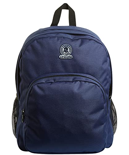 Invicta Rucksack Benin M Doppelfach - 28 l - Eco Material - Blau - Schule und Freizeit, Mood Indigo, Taglia unica, Casual von Invicta