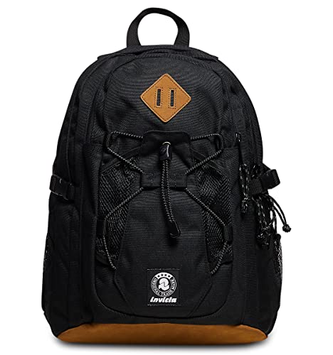 Invicta Rucksack MOAB PRO - Schwarz - PC-Tasche - Studio, Arbeit und Freizeit - für Herren und Damen, Schwarz, Taglia unica, Modern von Invicta