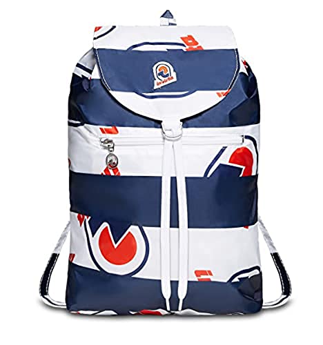 Invicta Tagesrucksack, Backpack für Reise Ausflüge & Freizeit; für Damen & Herren, mit Hüftgurt & faltbar - blau/weiß; zweifarbiges Muster, 8 LT, Extra leicht, MINISAC VINTAGE NEXT Invicta Tagesrucksack, Backpack für Reise Ausflüge & Freizeit; für Damen & Herren, mit Hüftgurt & faltbar - blau/weiß; zweifarbiges Muster, 8 LT, Extra leicht, MINISAC VINTAGE NEXT von Invicta