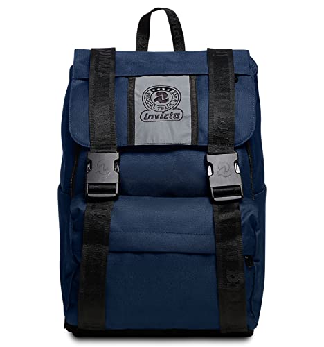 Invicta SQUARE Backpack für Schule, Uni & Freizeit, Erweiterbarer Schulranzen, Blau,Einheitsgröße Invicta SQUARE Backpack für Schule, Uni & Freizeit, Erweiterbarer Schulranzen, Blau,Einheitsgröße von Invicta