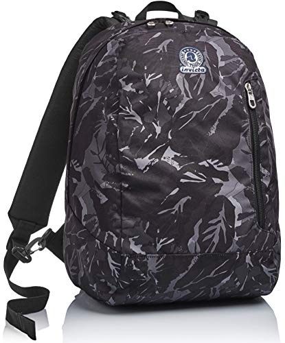 INVICTA RUCKSACK TWIST FOLIAGE, Geräumige Schultasche für Teenager, Mädchen & Jungen, 2 wechselbare Muster, für Schule, Sport&Freizeit, Doubleface; schwarz/mehrfarbig INVICTA RUCKSACK TWIST FOLIAGE, Geräumige Schultasche für Teenager, Mädchen & Jungen, 2 wechselbare Muster, für Schule, Sport&Freizeit, Doubleface; schwarz/mehrfarbig von Invicta