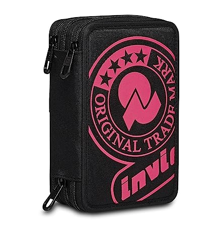 Invicta Federmäppchen, Mäppchen, mehrfarbig, Federtasche für Schreibwaren, Etui mit Stiften, Kugelschreiber, & mehr, 3 Fächer, Mädchen & Jungen, Schule - Grundschule, XXL, LOGO Invicta Federmäppchen, Mäppchen, mehrfarbig, Federtasche für Schreibwaren, Etui mit Stiften, Kugelschreiber, & mehr, 3 Fächer, Mädchen & Jungen, Schule - Grundschule, XXL, LOGO von Invicta