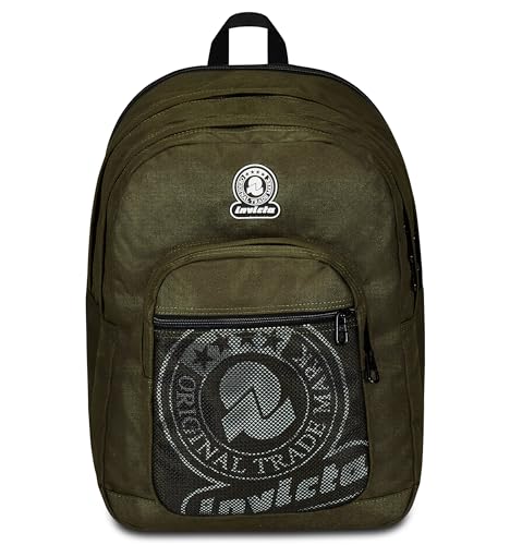 Invicta Schulrucksack Dial Full Space Solid, Grün, Doppelrucksack mit erweiterbarem Band, PC-Tasche, Trinkflaschentasche und Organizer-Tasche, Reiserucksack, grün, Taglia unica, schulisch Invicta Schulrucksack Dial Full Space Solid, Grün, Doppelrucksack mit erweiterbarem Band, PC-Tasche, Trinkflaschentasche und Organizer-Tasche, Reiserucksack, grün, Taglia unica, schulisch von Invicta