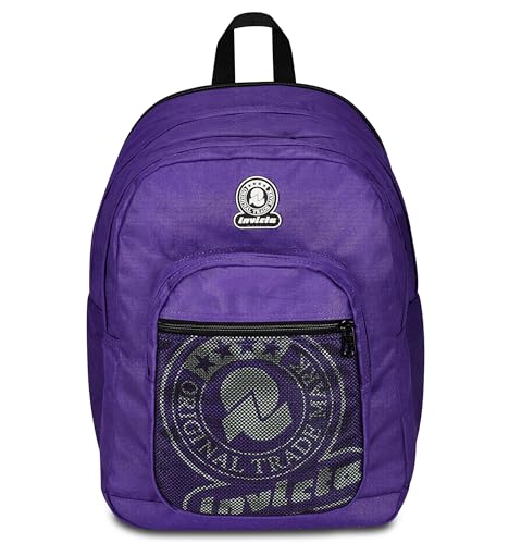 Invicta Schulrucksack Dial Full Space Solid, Violett, Doppelrucksack mit erweiterbarem Band, PC-Tasche, Trinkflaschentasche und Organizer-Tasche, Reiserucksack, violett, Taglia unica, schulisch Invicta Schulrucksack Dial Full Space Solid, Violett, Doppelrucksack mit erweiterbarem Band, PC-Tasche, Trinkflaschentasche und Organizer-Tasche, Reiserucksack, violett, Taglia unica, schulisch von Invicta