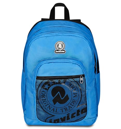 Invicta Schulrucksack Dial Full Space Solid, hellblau, Doppelrucksack mit erweiterbarem Band, PC-Tasche, Trinkflaschentasche und Organizer-Tasche, Reiserucksack, hellblau, Taglia unica, schulisch Invicta Schulrucksack Dial Full Space Solid, hellblau, Doppelrucksack mit erweiterbarem Band, PC-Tasche, Trinkflaschentasche und Organizer-Tasche, Reiserucksack, hellblau, Taglia unica, schulisch von Invicta