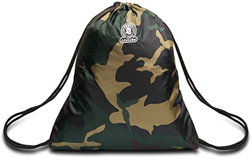 Invicta Sportbeutel, Turnbeutel für Mädchen & Jungen,Grün Camouflage,Einheitsgröße von Invicta