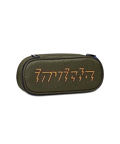 Invicta Stifthalter, Lip Pencil Bag, Grün, Innentasche mit Reißverschluss, Logo Siebdruck, Stifthalter Schule, grün, DIMENSIONI: 22x9x5,5 cm, Schule von Invicta