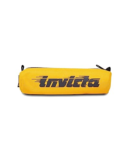 Invicta Stifthalter, Loop Pencil Bag, Gelb, Maxi Logo, Stifthalter für Schule, Saffron Orange, DIMENSIONI: 20,5x4,5x4,5 cm, Schule von Invicta