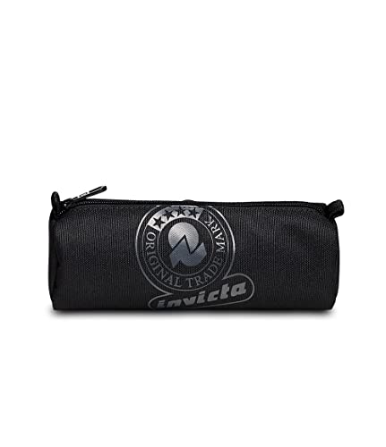 INVICTA, Mäppchen,Federmäppchen, Federtasche für Schreibwaren, Mädchen&Jungen, Schule und Gymnasium, Teenager, schwarz, LOGO INVICTA, Mäppchen,Federmäppchen, Federtasche für Schreibwaren, Mädchen&Jungen, Schule und Gymnasium, Teenager, schwarz, LOGO von Invicta