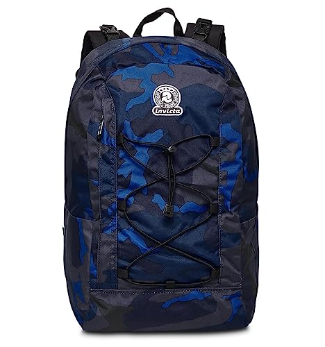 Invicta TWIST Rucksack aus nachhaltigem Stoff, Geräumige Schultasche für Teenager, Mädchen & Jungen, 2 wechselbare Muster, für Schule, Sport&Freizeit, Doubleface; blau/schwarz Invicta TWIST Rucksack aus nachhaltigem Stoff, Geräumige Schultasche für Teenager, Mädchen & Jungen, 2 wechselbare Muster, für Schule, Sport&Freizeit, Doubleface; blau/schwarz von Invicta