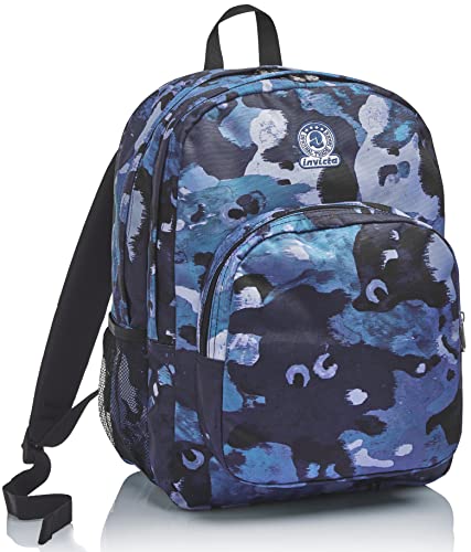 Invicta Rucksack, für Schule, Sport&Freizeit, Geräumige Schultasche für Teenager, Mädchen und Jungen, mit Trinkflaschenfach, Extra Platz, Blumenmuster, STRONG CAMO SHADE Invicta Rucksack, für Schule, Sport&Freizeit, Geräumige Schultasche für Teenager, Mädchen und Jungen, mit Trinkflaschenfach, Extra Platz, Blumenmuster, STRONG CAMO SHADE von Invicta