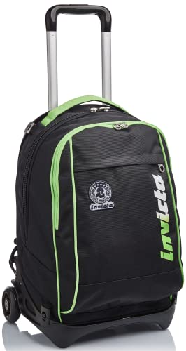 Invicta TROLLEY, Rucksack mit Trolleyfunktion, 3 in 1, Schulranzen mit Rollen, Abnehmbarer Rucksack, ab 1. Klasse, für Schule, Gymnasium, Reisen&Freizeit, Mädchen&Jungen, schwarz, NEW TECH KUPANG Invicta TROLLEY, Rucksack mit Trolleyfunktion, 3 in 1, Schulranzen mit Rollen, Abnehmbarer Rucksack, ab 1. Klasse, für Schule, Gymnasium, Reisen&Freizeit, Mädchen&Jungen, schwarz, NEW TECH KUPANG von Invicta