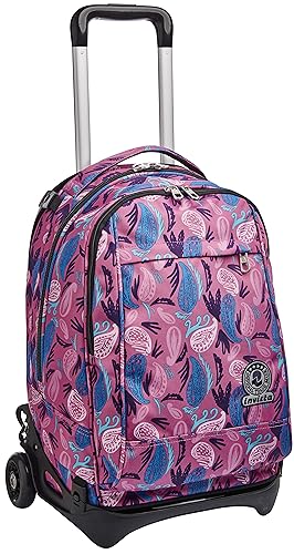 Invicta TROLLEY, Rucksack mit Trolleyfunktion, 3 in 1, Schulranzen mit Rollen, Abnehmbarer Rucksack, ab 1. Klasse, für Schule, Gymnasium, Reisen&Freizeit, Mädchen&Jungen, rosa, NEW TECH PAISLEY Invicta TROLLEY, Rucksack mit Trolleyfunktion, 3 in 1, Schulranzen mit Rollen, Abnehmbarer Rucksack, ab 1. Klasse, für Schule, Gymnasium, Reisen&Freizeit, Mädchen&Jungen, rosa, NEW TECH PAISLEY von Invicta