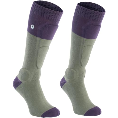 Ion BD-Sock Fahrrad Schienbein Protektorensocken sea Grass grün/lila 2023: Größe: 35-38 von Ion